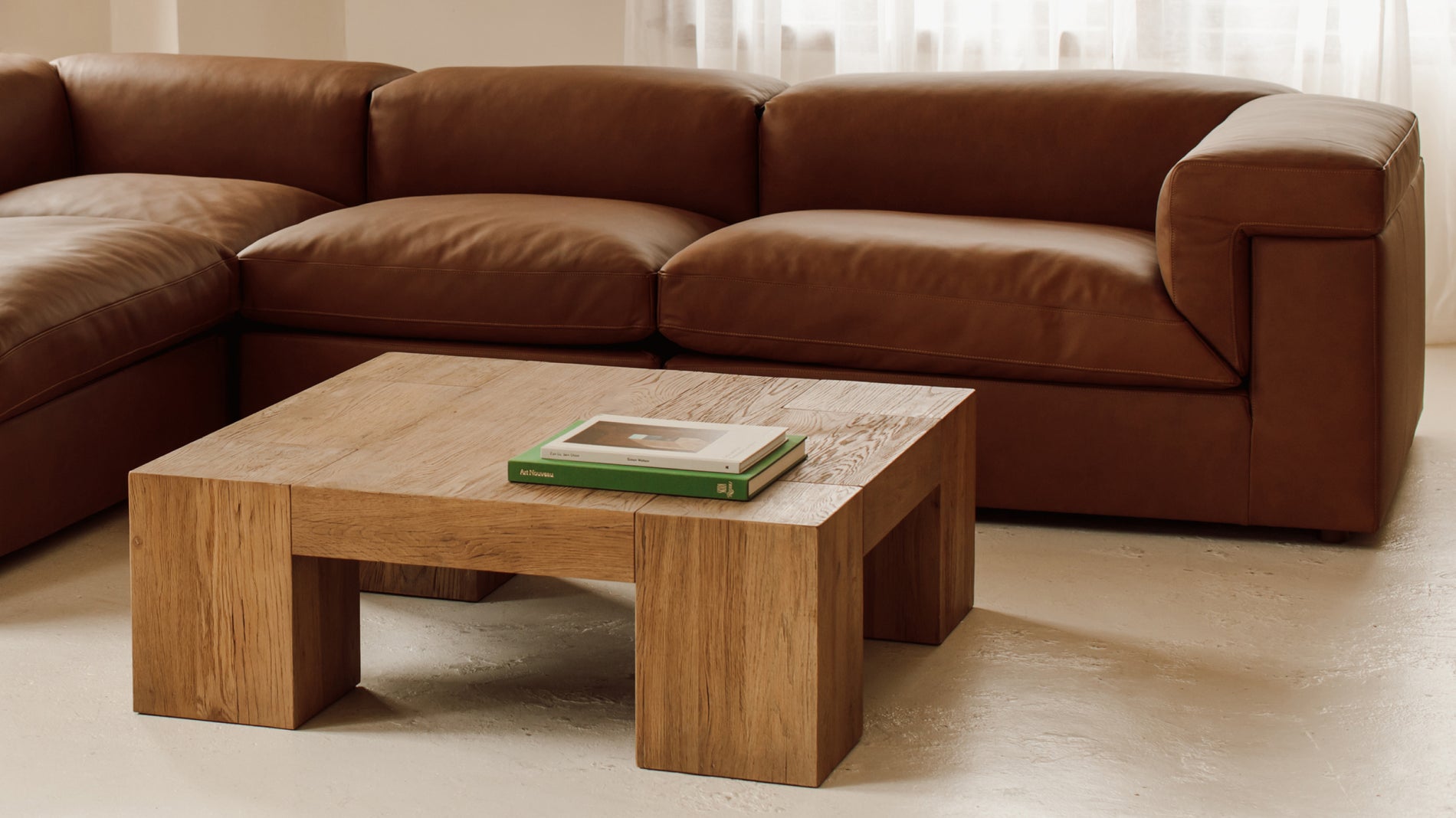 Saddle 5-Piece Modular Sectional Closed, Bourbon_image