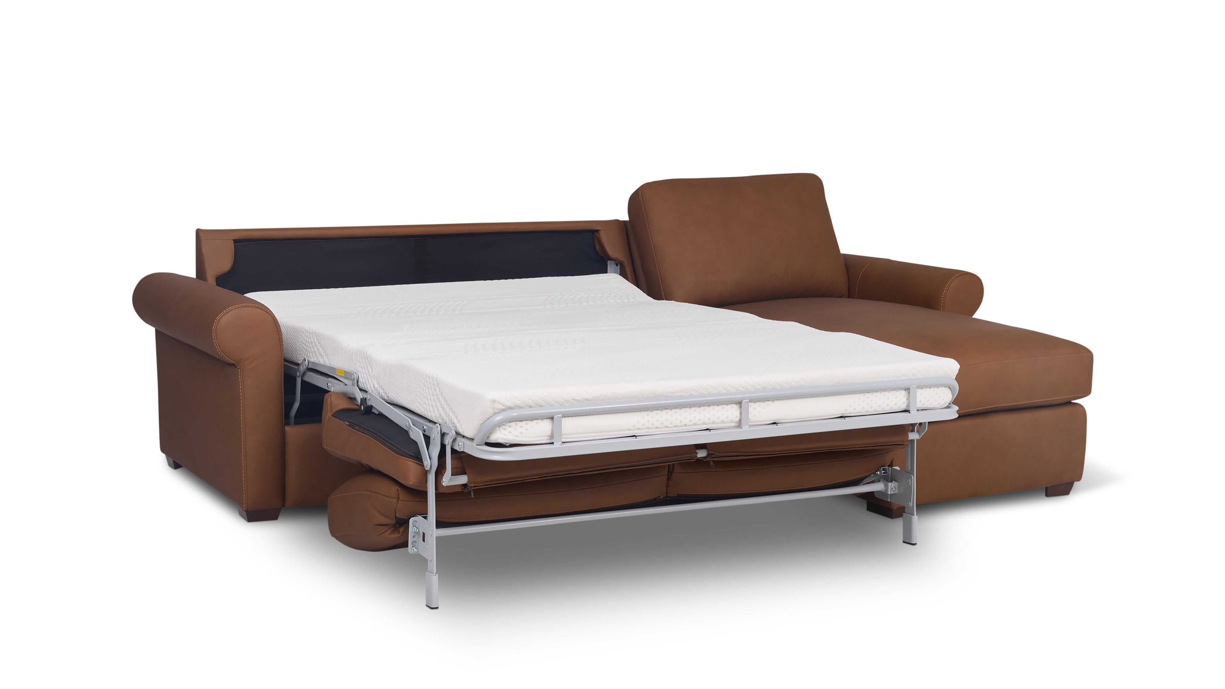 Reve Sofa Bed Sectional (Left or Right), Full, Bourbon