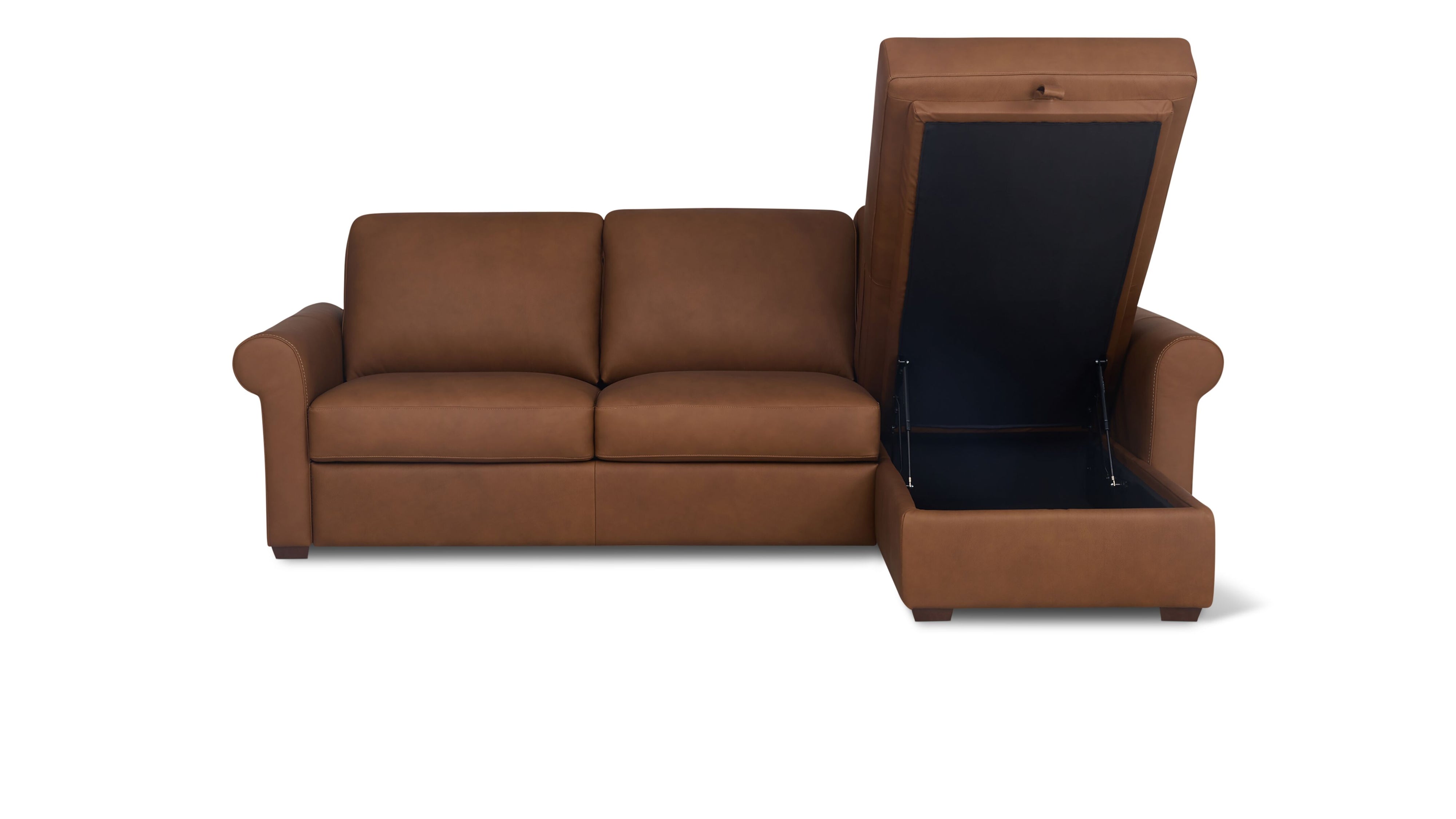 Reve Sofa Bed Sectional (Left or Right), Full, Bourbon