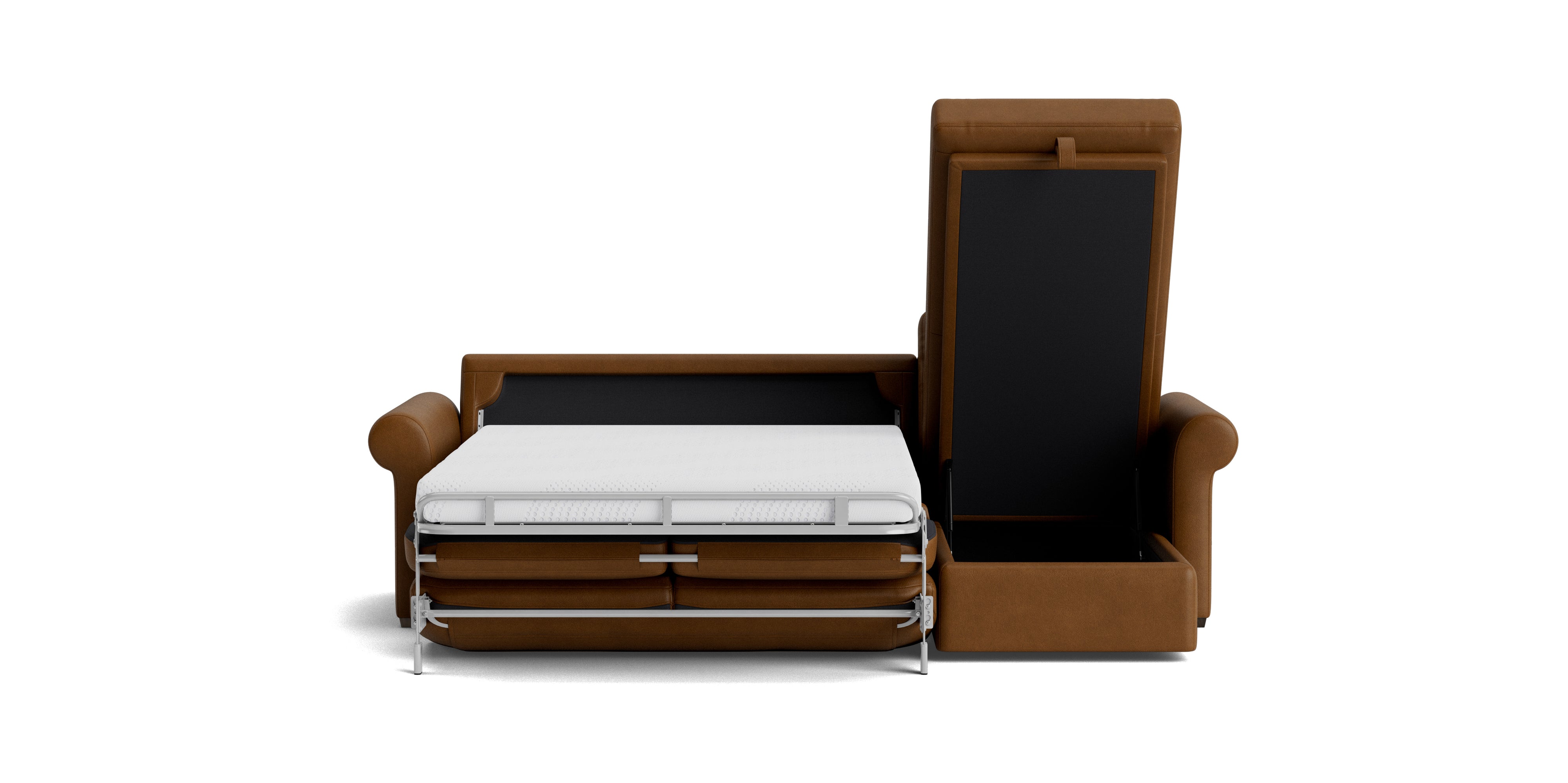 Reve Sofa Bed Sectional (Left or Right), Full, Bourbon