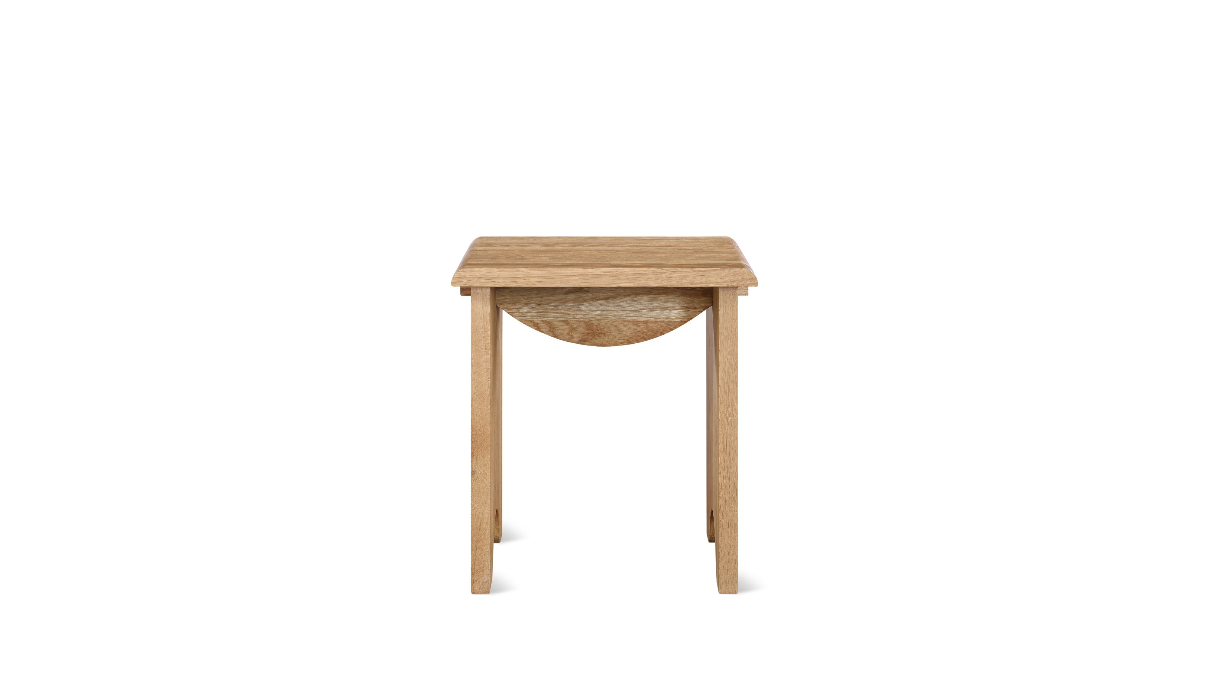 Bowtie Side Table, Natural Oak