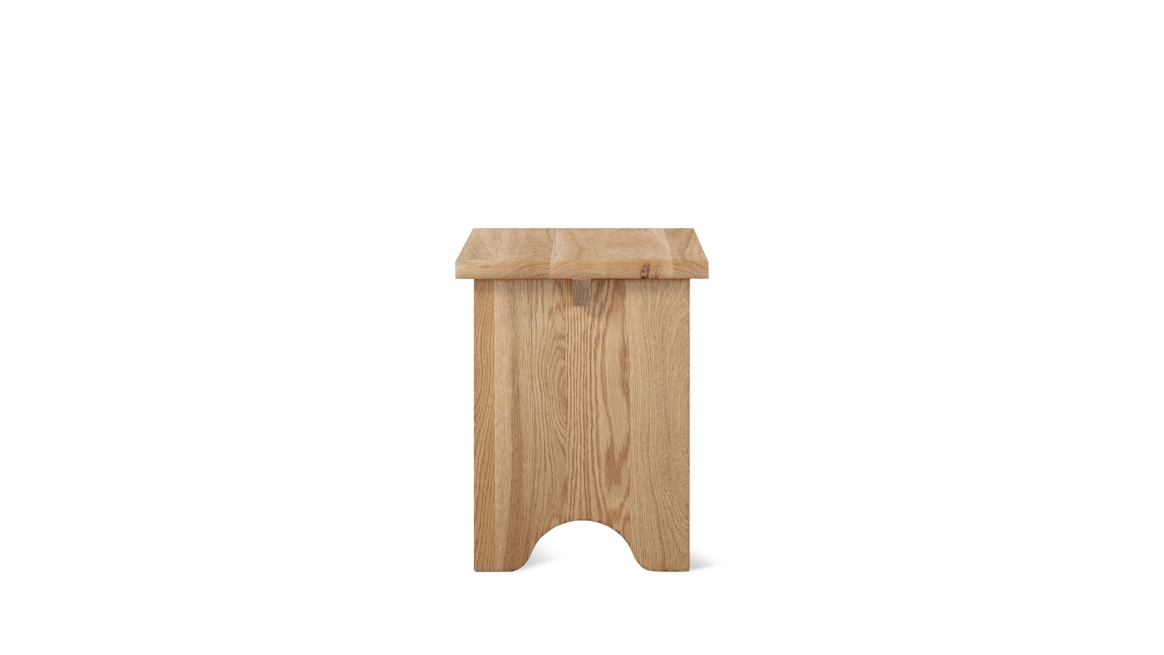 Bowtie Side Table, Natural Oak
