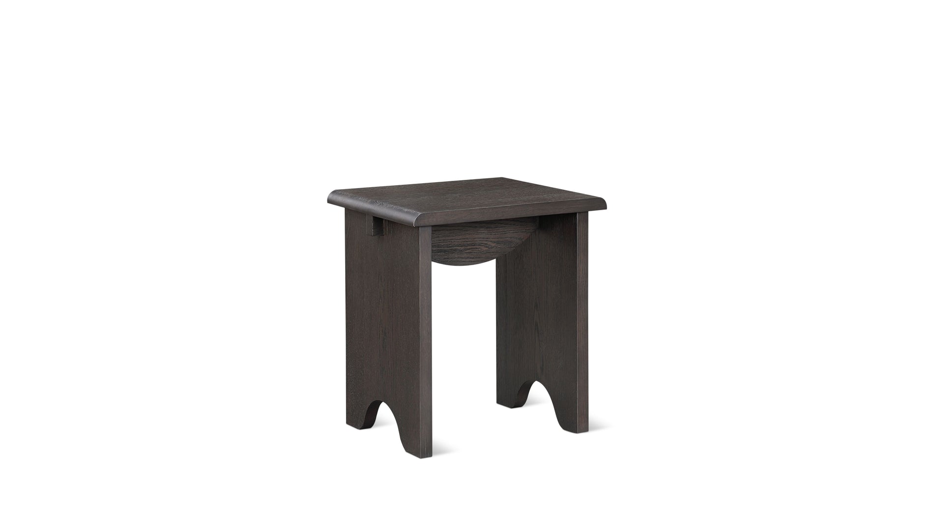 Bowtie Side Table, Dark Brown Oak_image