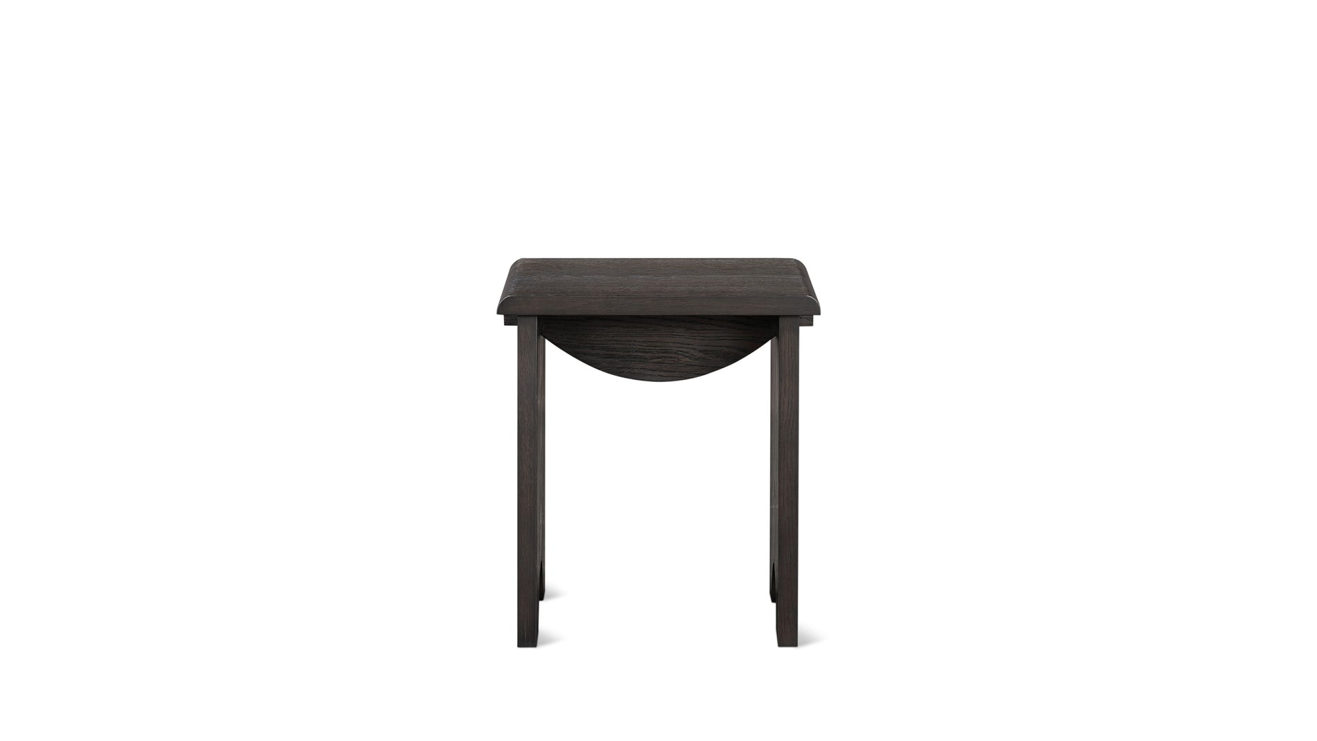 Bowtie Side Table, Dark Brown Oak_image