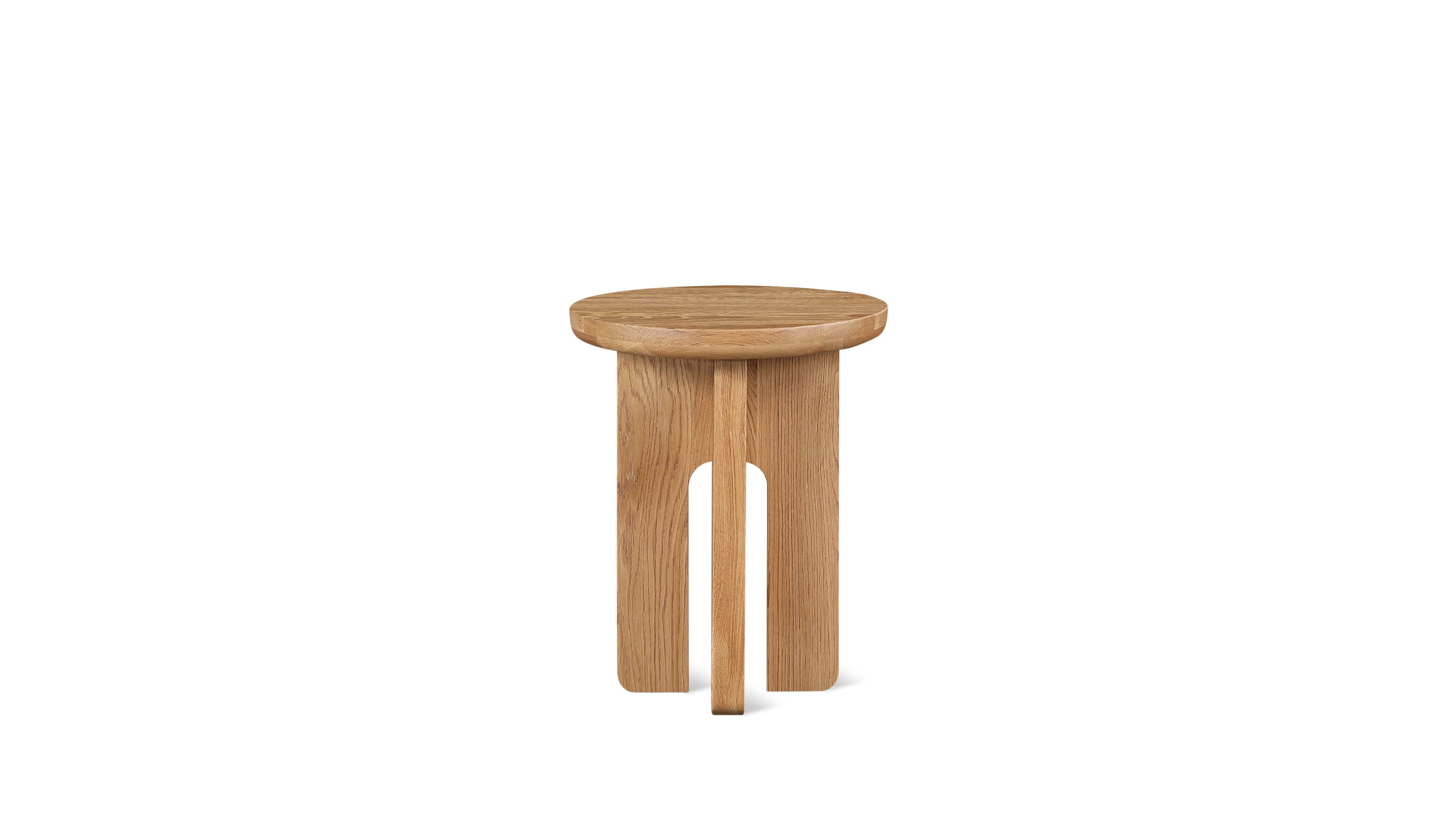 Clover Side Table, Natural Oak
