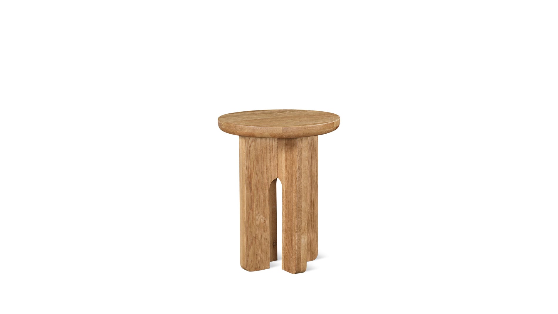 Clover Side Table, Natural Oak_image