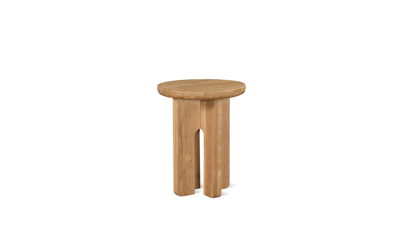 Clover Side Table, Natural Oak