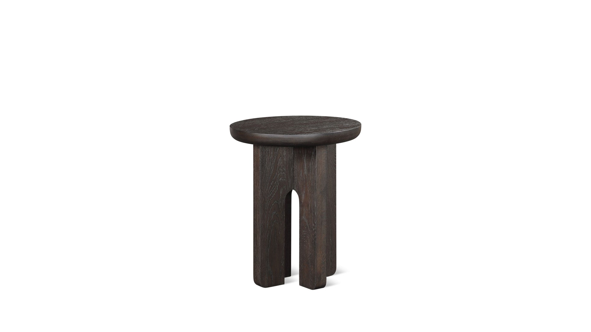 Clover Side Table, Dark Brown Oak_image