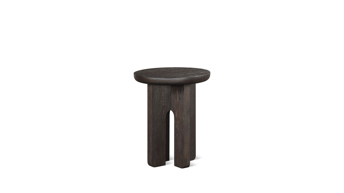 Clover Side Table, Dark Brown Oak