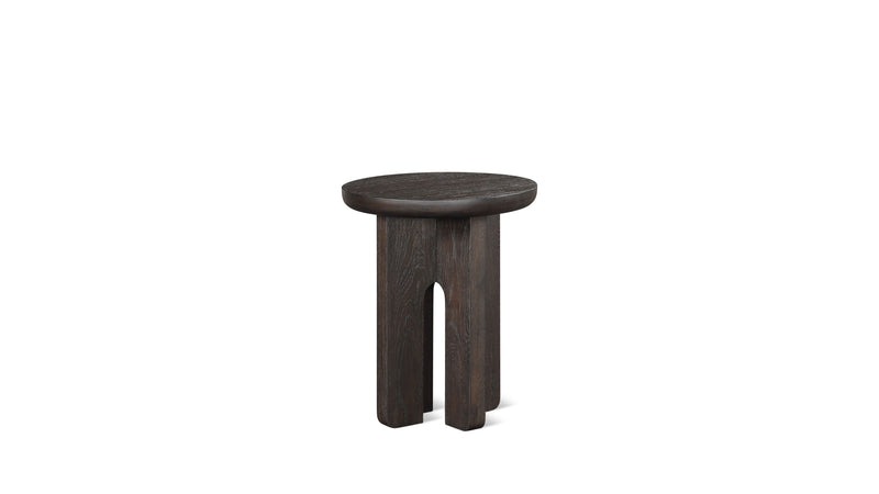 Clover Side Table, Dark Brown Oak