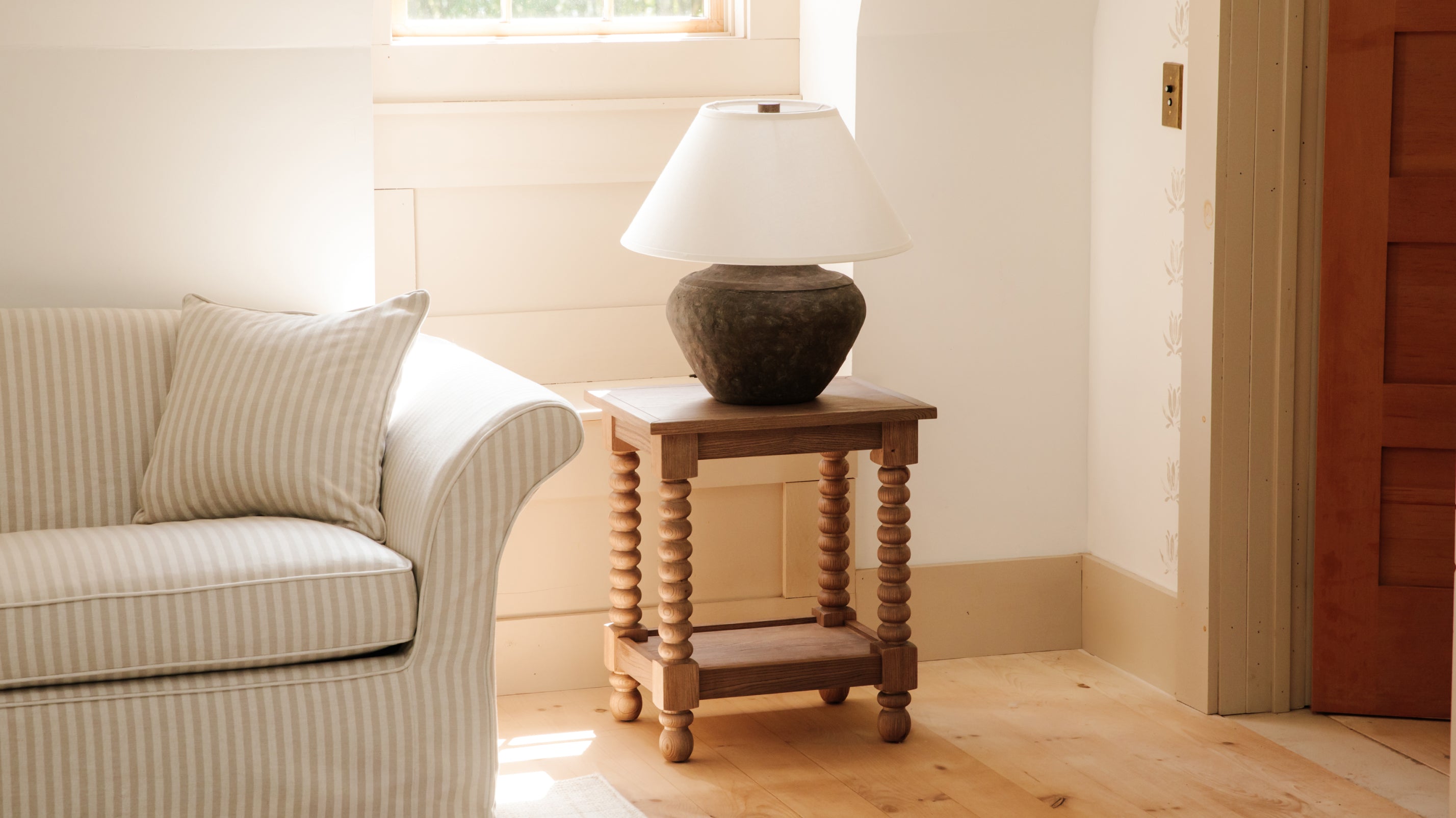 Turner Side Table, Country Elm