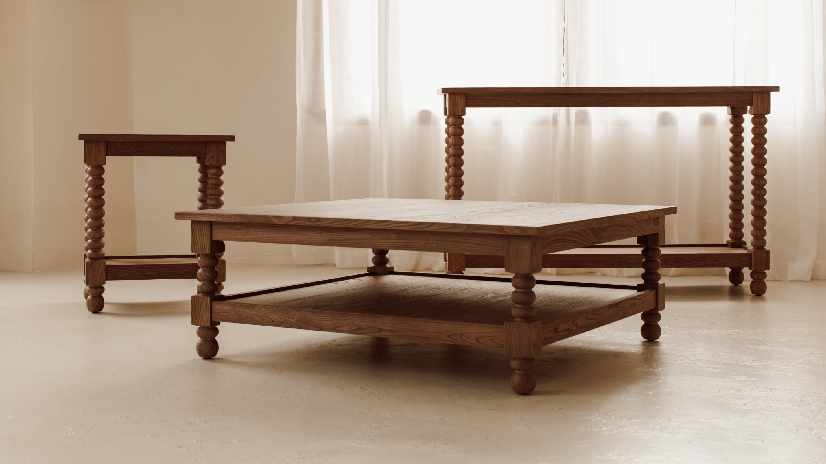 Turner Side Table, Country Elm