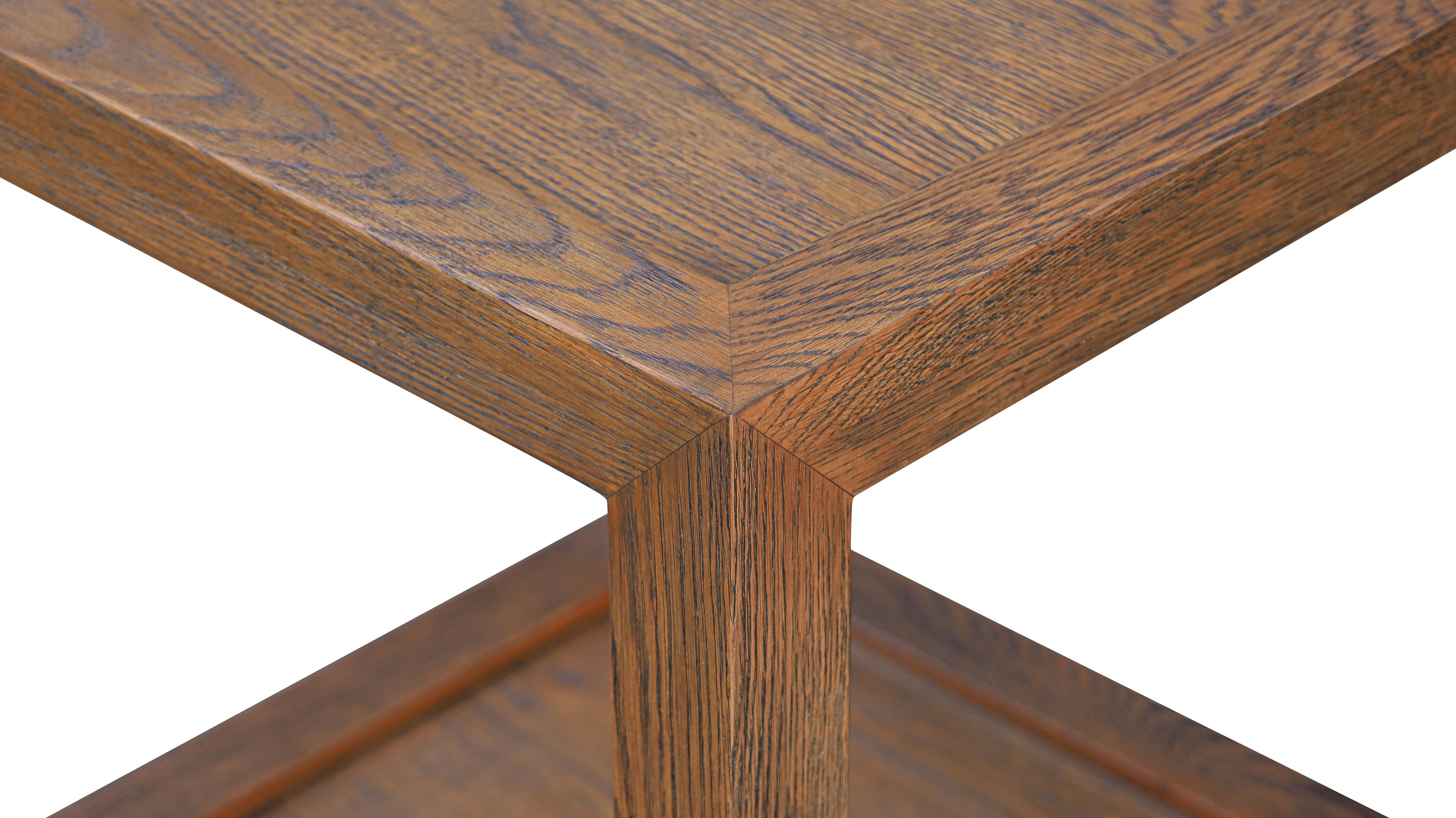 Beam Side Table, Dark Brown Oak