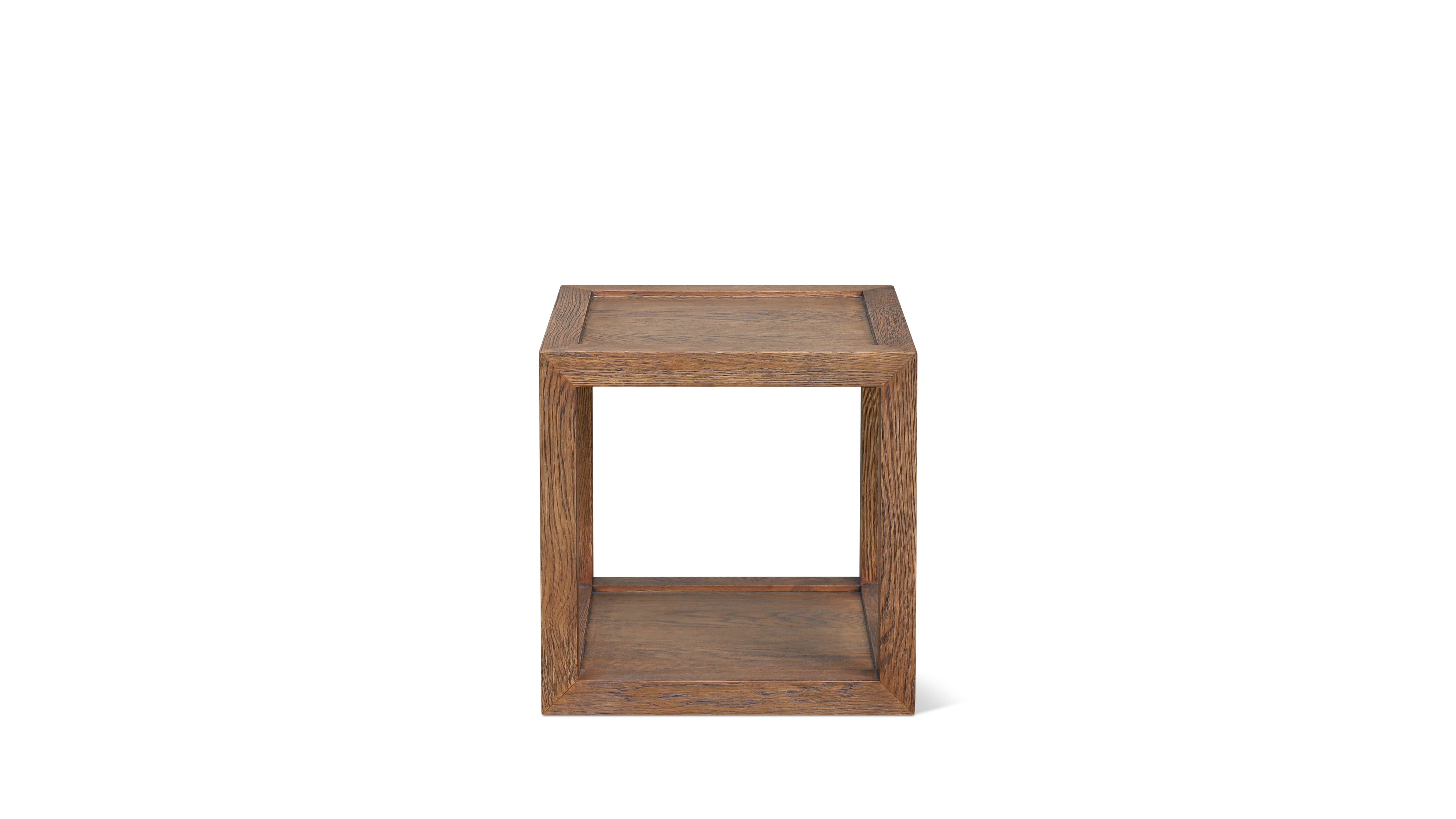 Beam Side Table, Dark Brown Oak