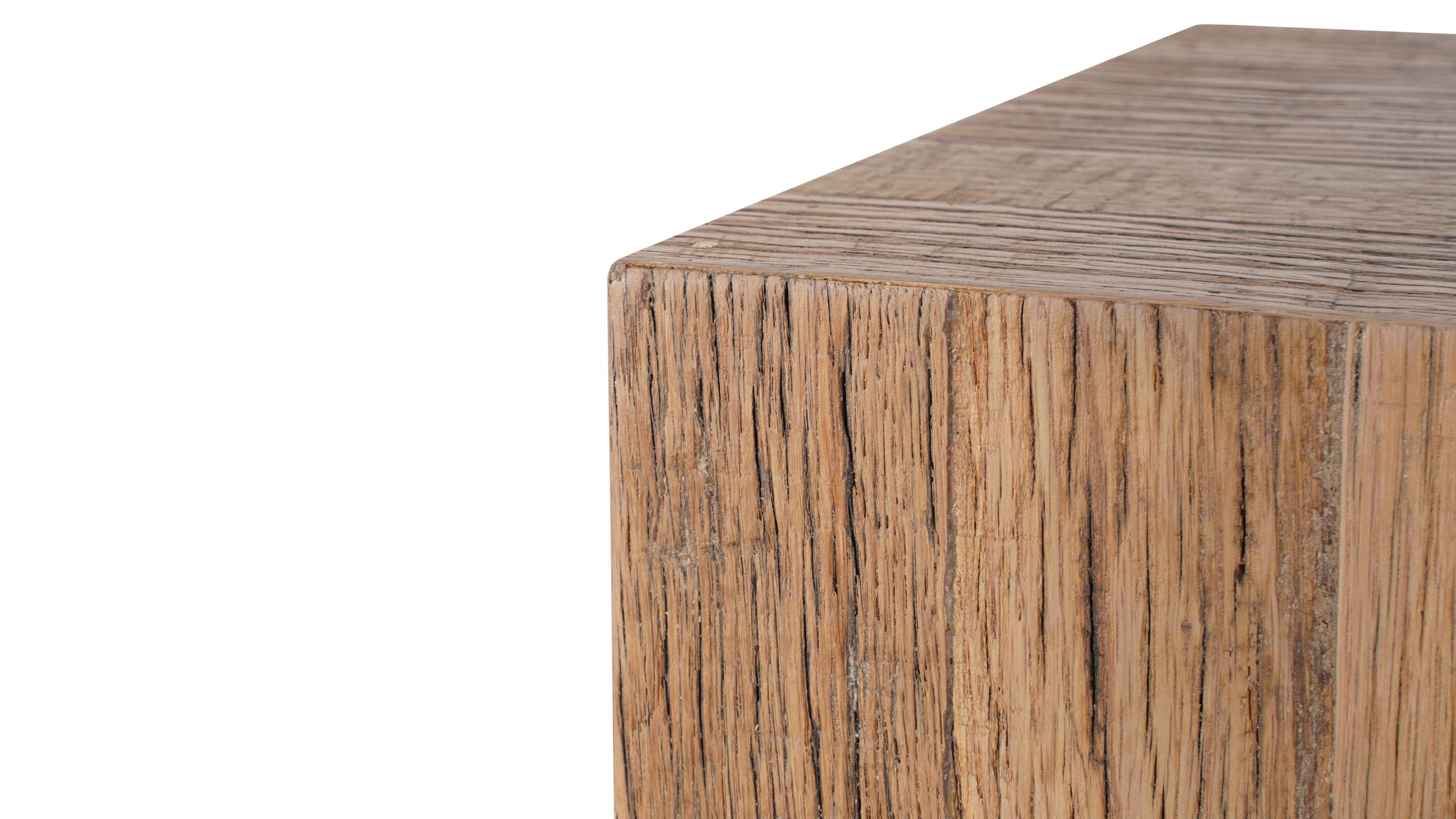 Arcade Pedestal, Rustic Oak