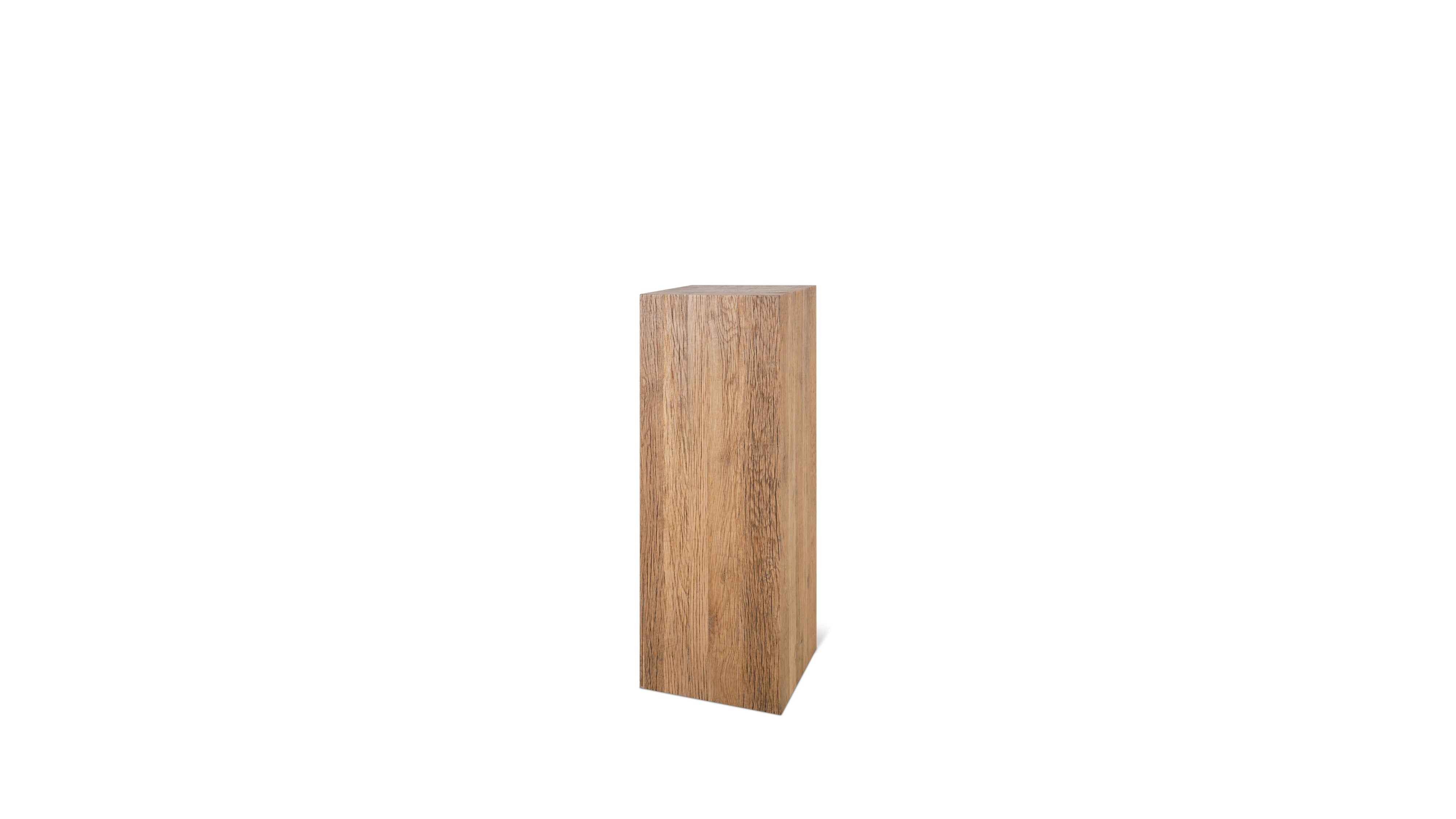Arcade Pedestal, Rustic Oak