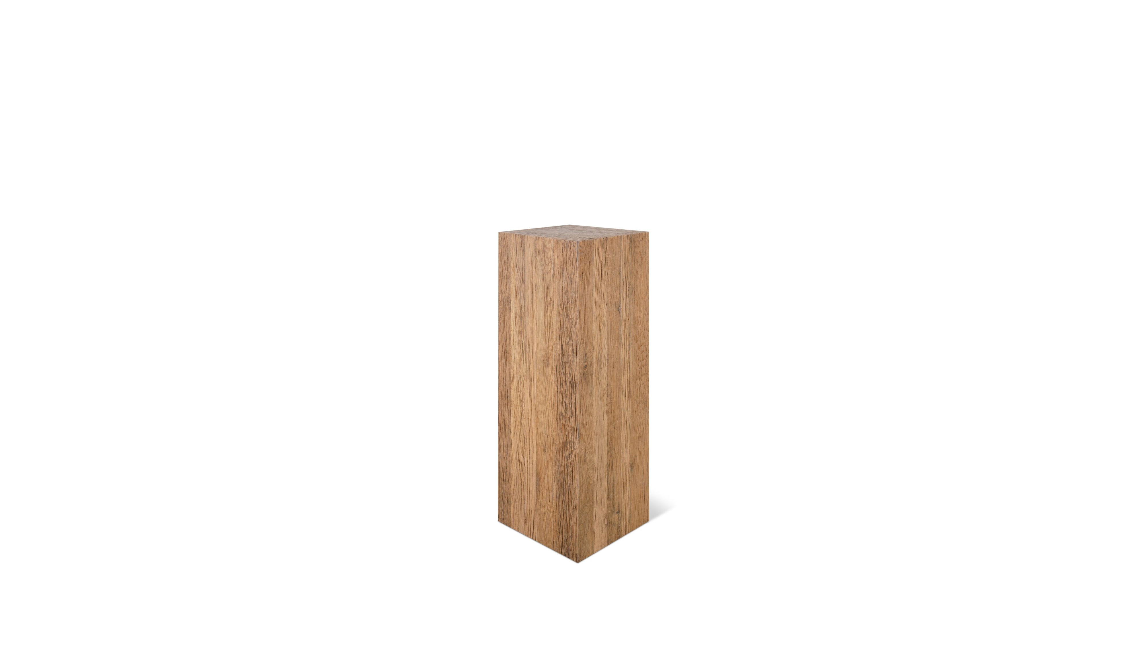 Arcade Pedestal, Rustic Oak