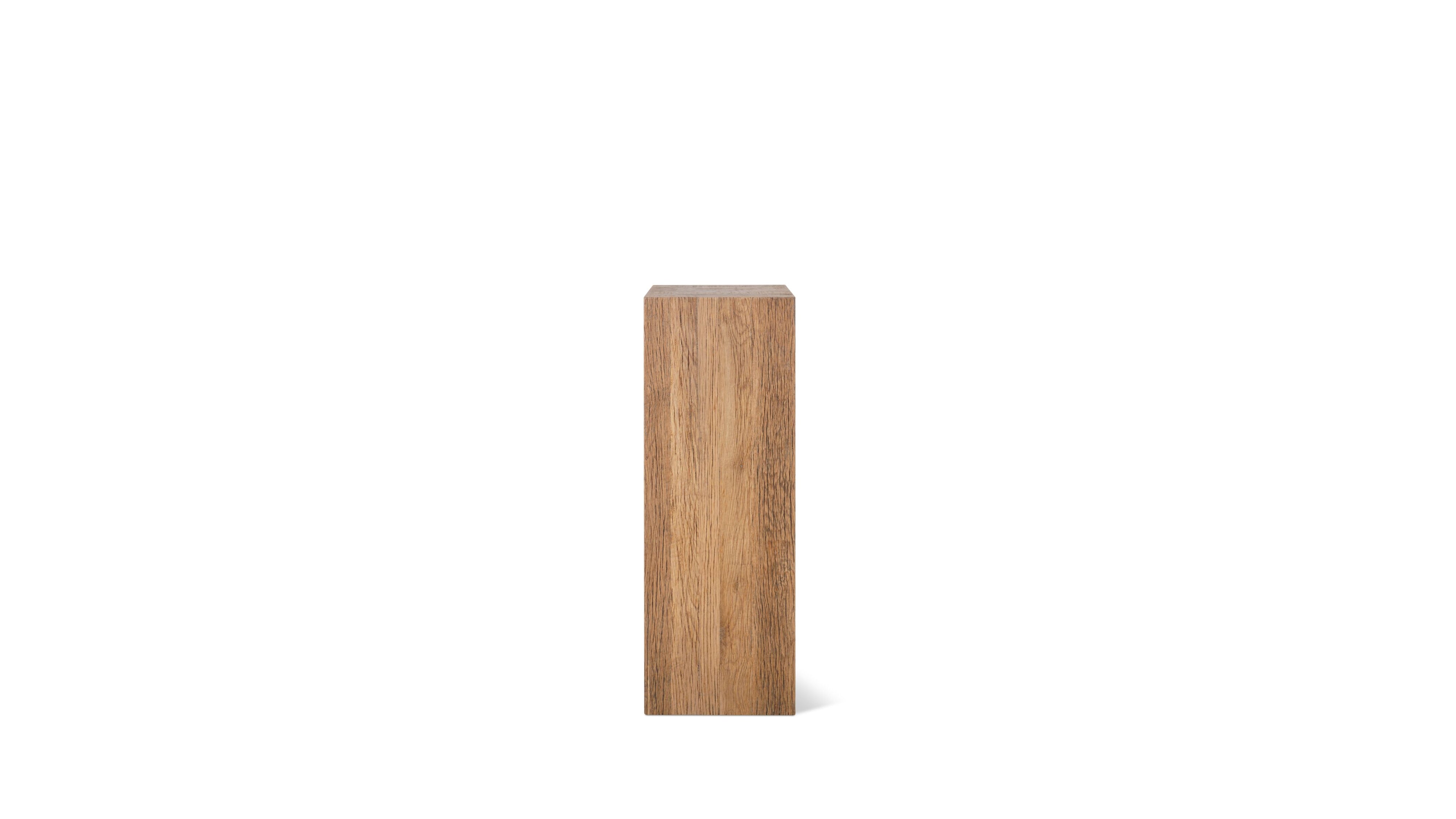 Arcade Pedestal, Rustic Oak