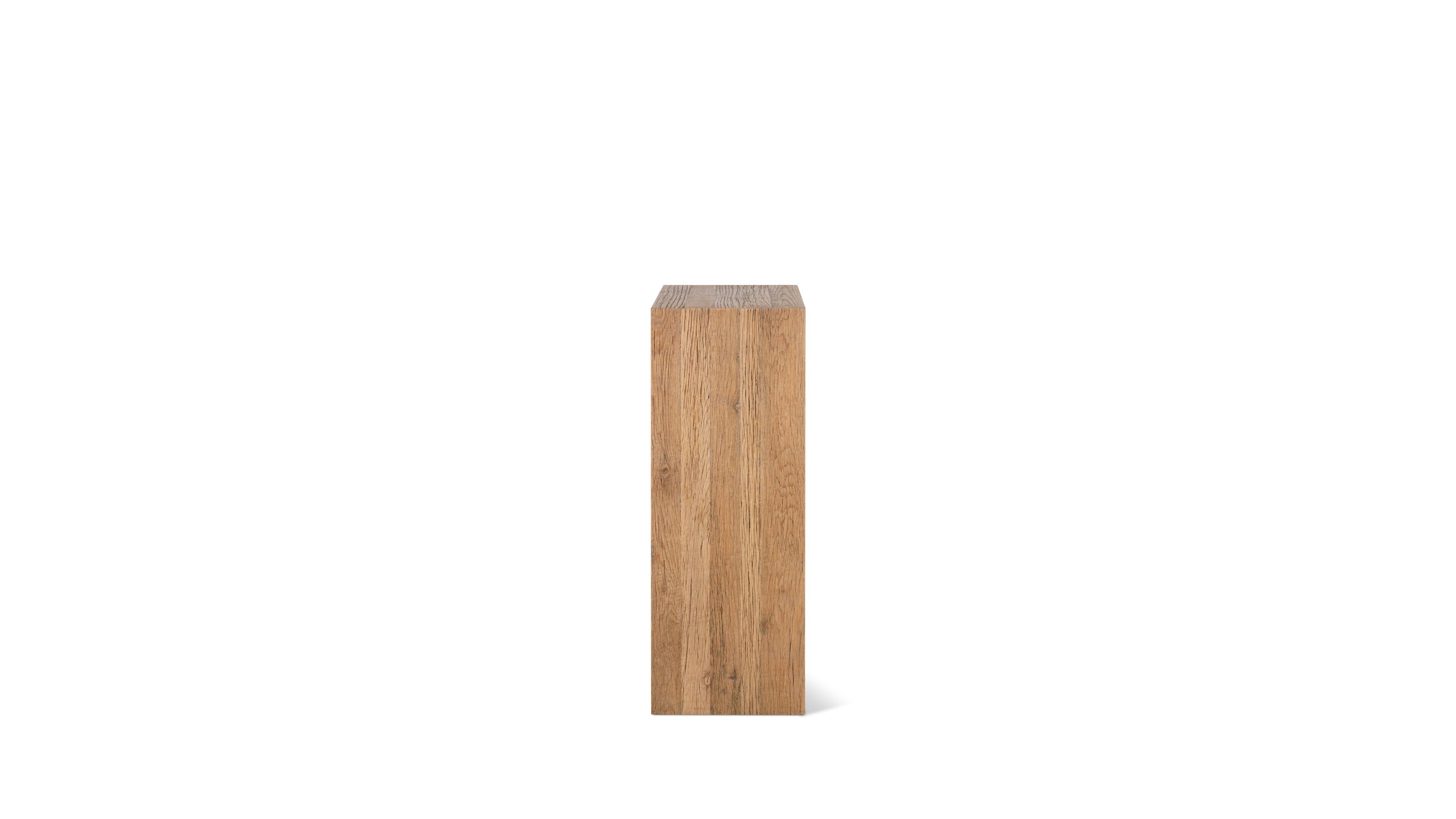 Arcade Pedestal, Rustic Oak