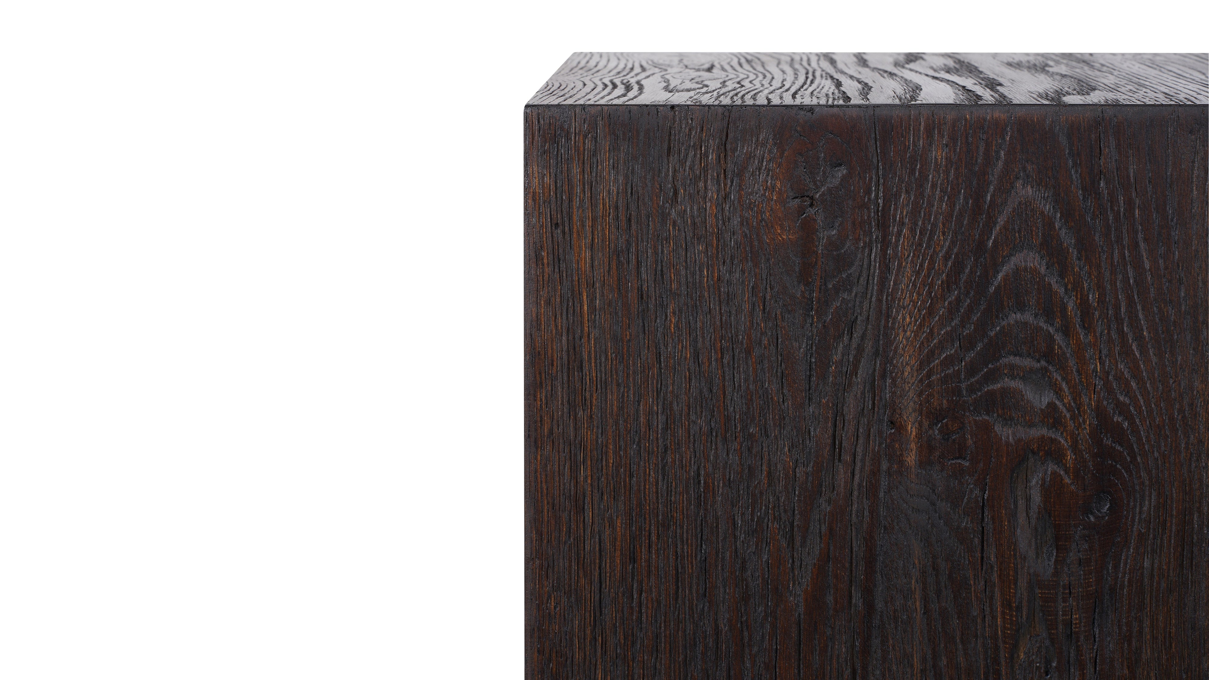 Arcade Pedestal, Brown Oak