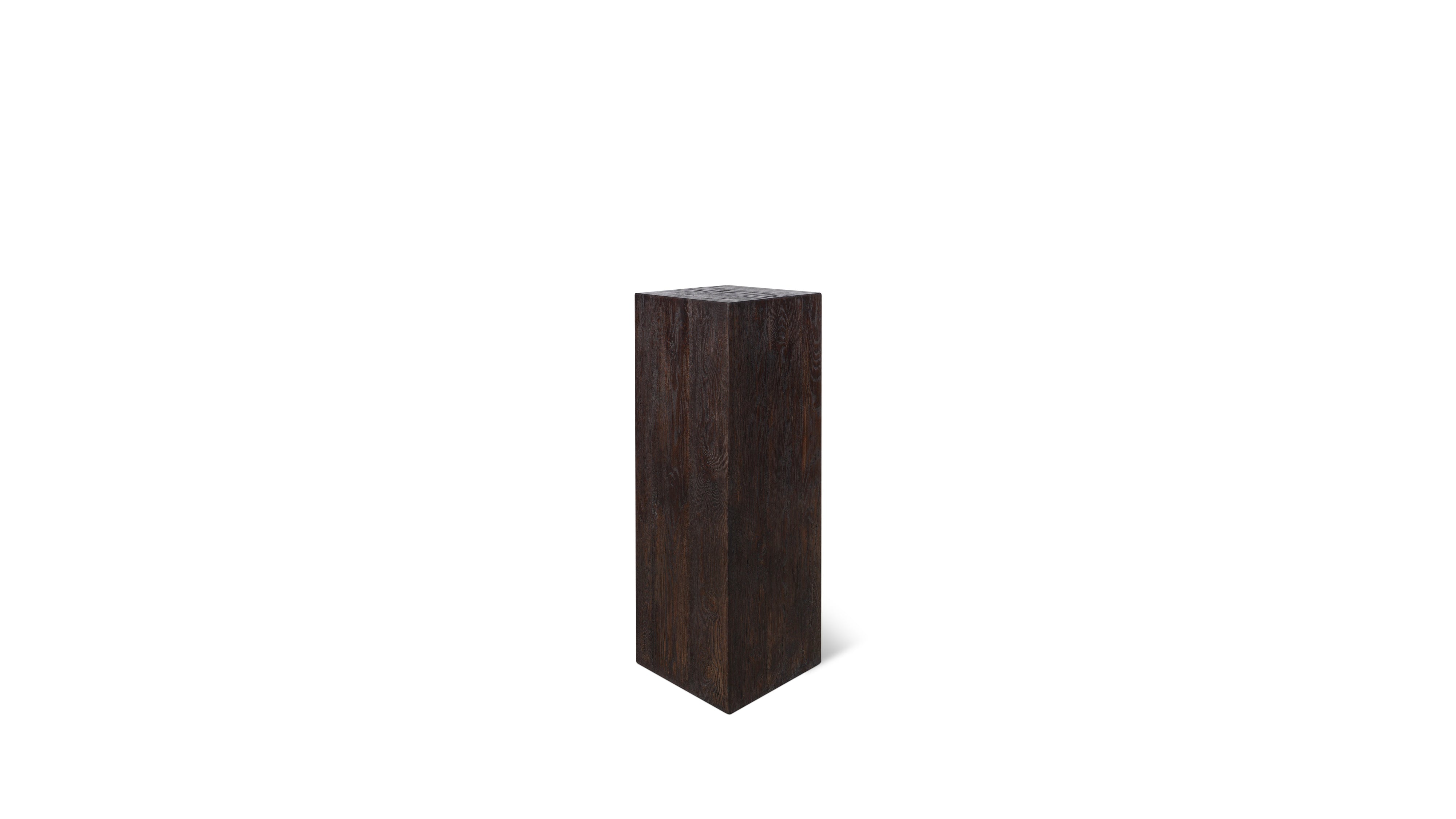 Arcade Pedestal, Brown Oak