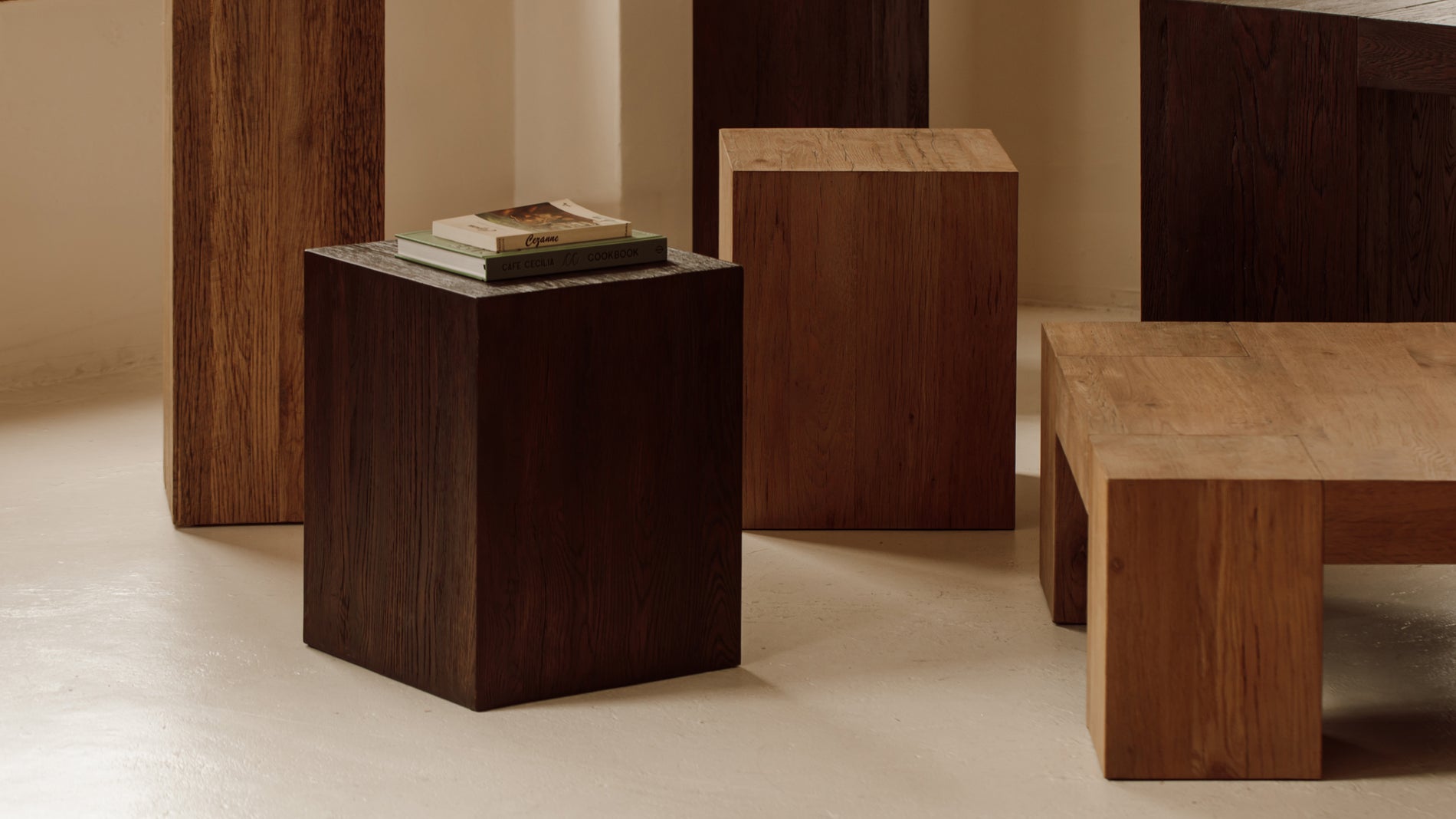 Arcade Side Table, Brown Oak_image