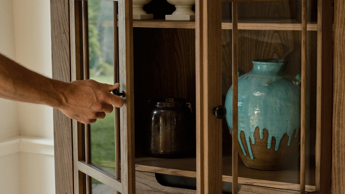 Turner Tall Cabinet, Country Elm — alternate view