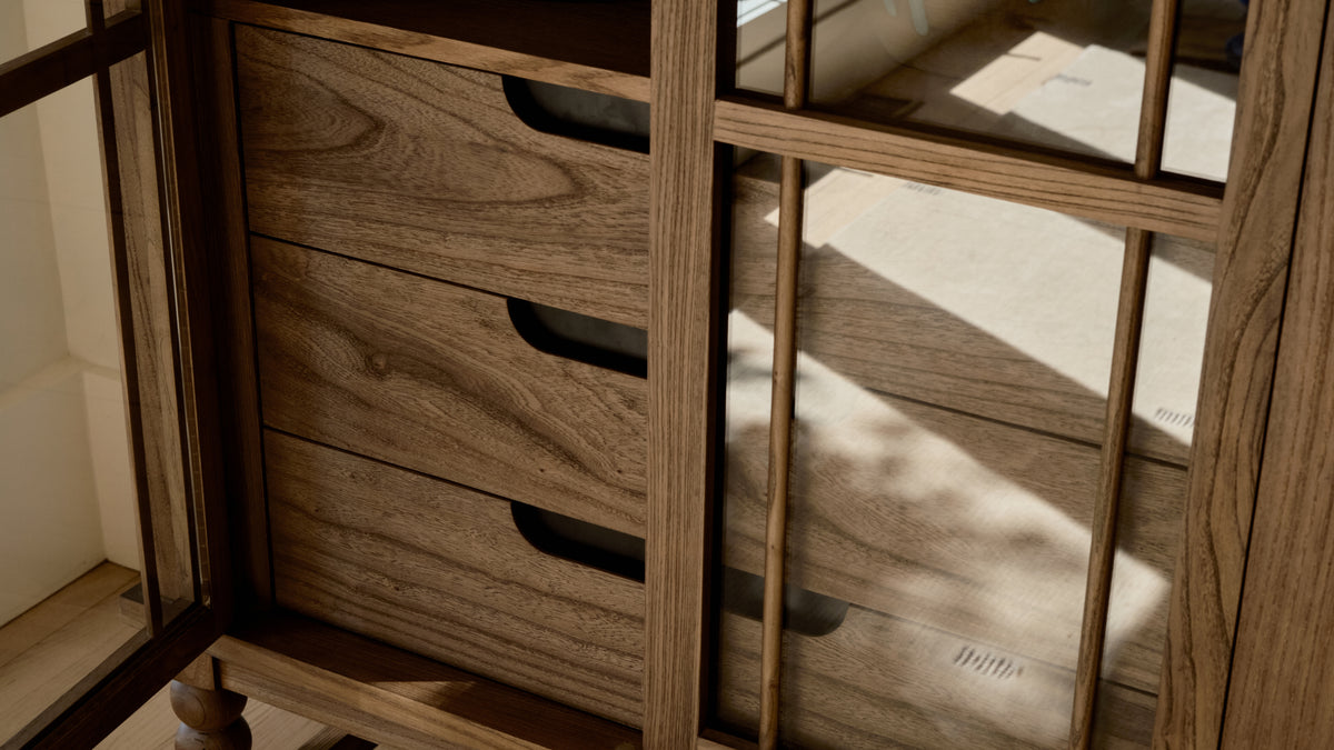 Turner Tall Cabinet, Country Elm