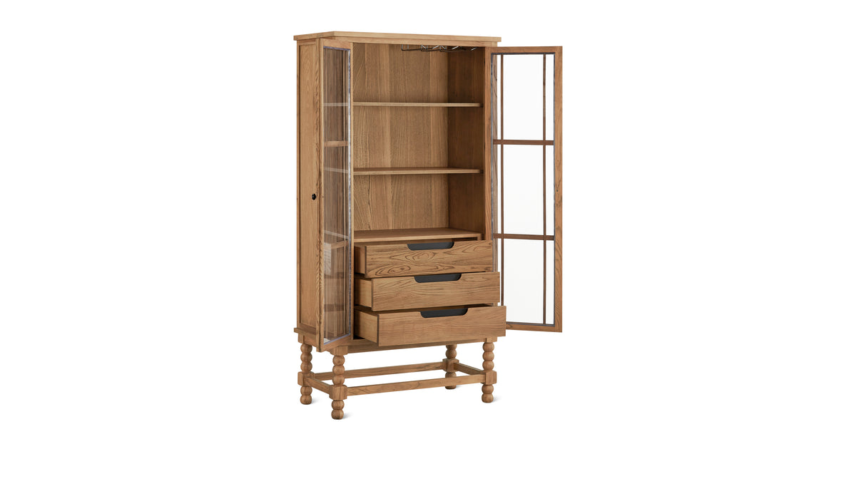 Turner Tall Cabinet, Country Elm
