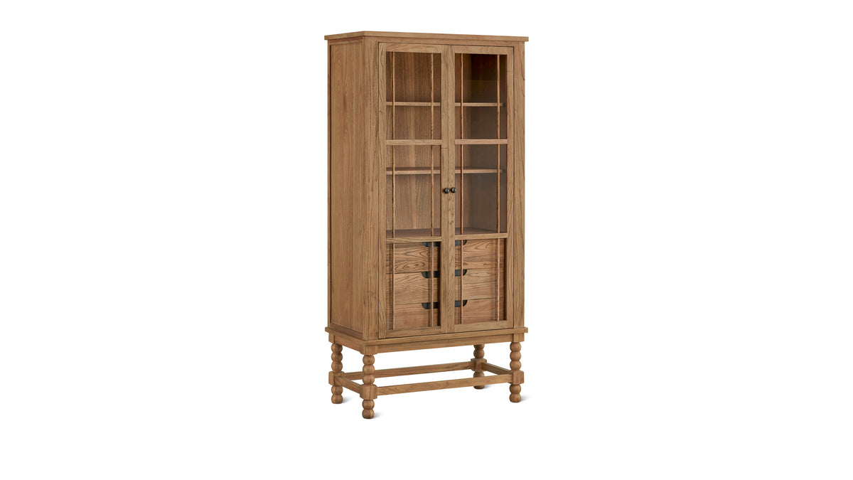 Turner Tall Cabinet, Country Elm — alternate view