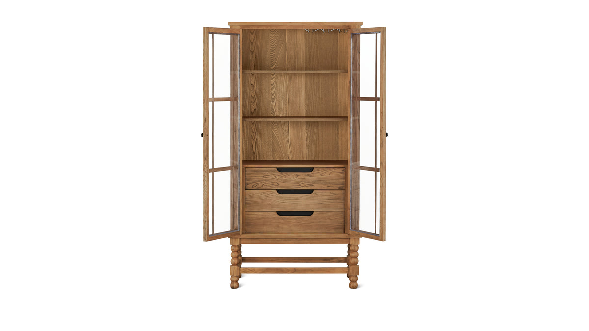 Turner Tall Cabinet, Country Elm — alternate view